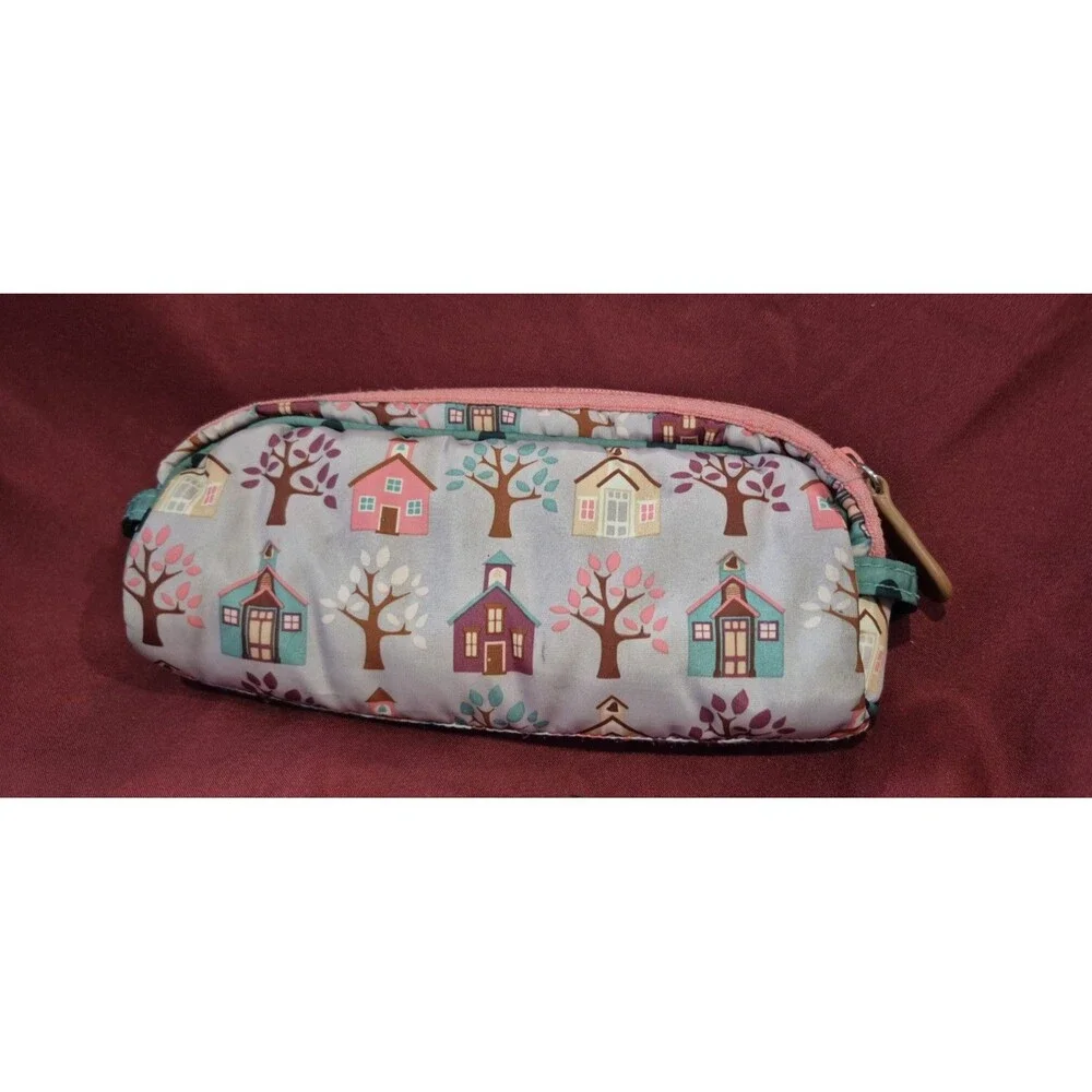 Matilda Jane Once Upon a Time School House Pencil or Cosmetic Pouch EUC
